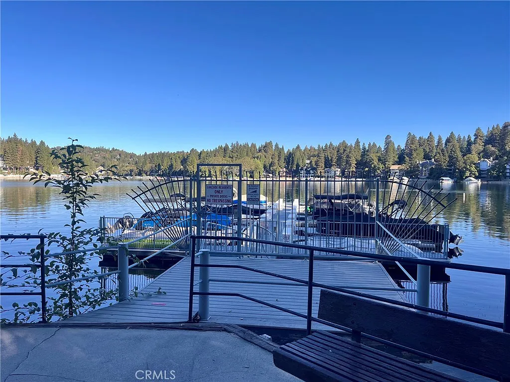 306 Villa Way — Dock walkway and lake